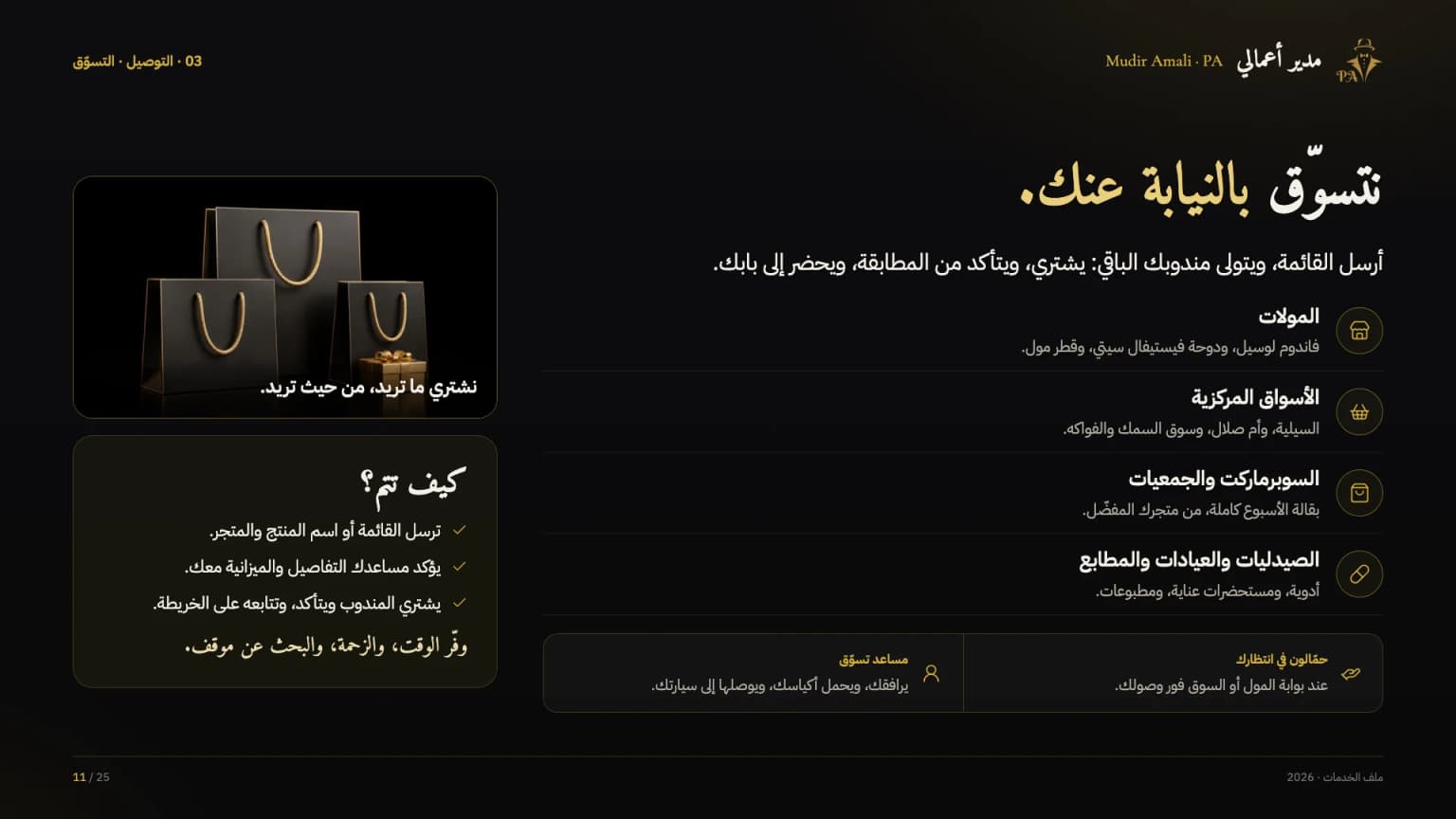 الملف التعريفي، الشريحة 11