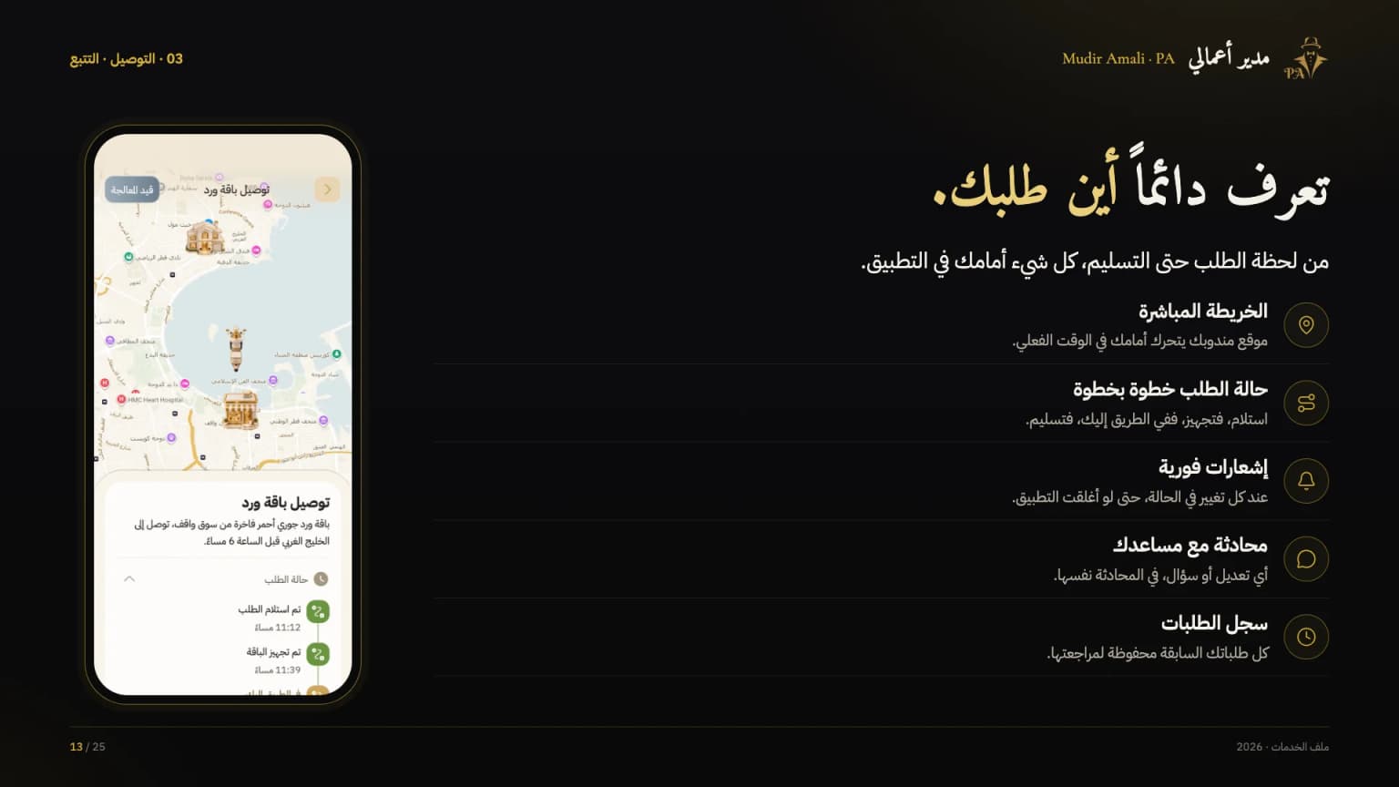 الملف التعريفي، الشريحة 13
