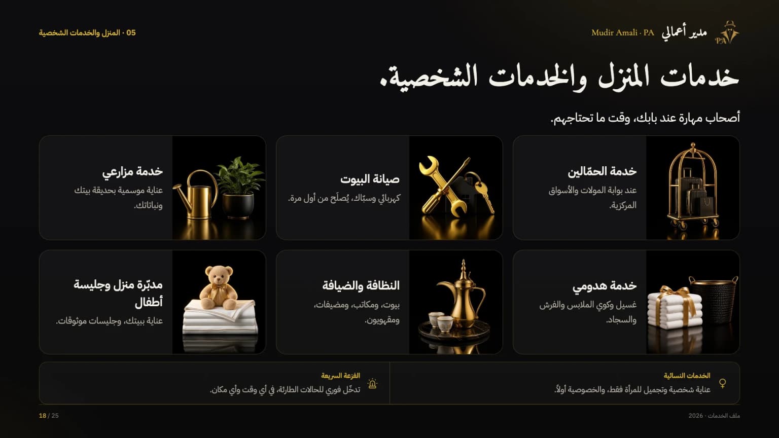 الملف التعريفي، الشريحة 18