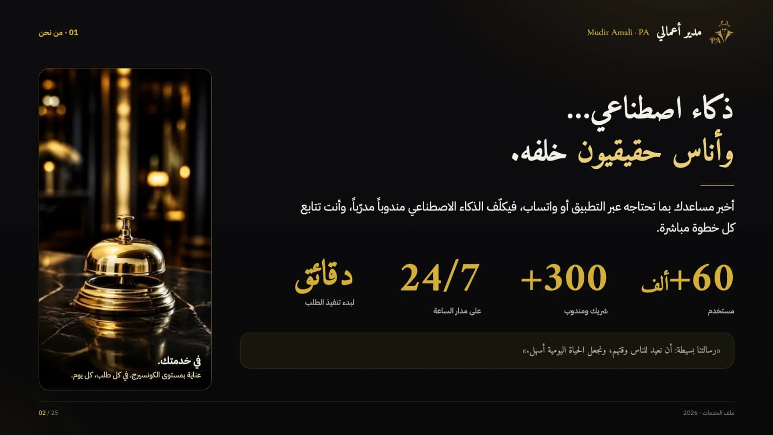 الملف التعريفي، الشريحة 2
