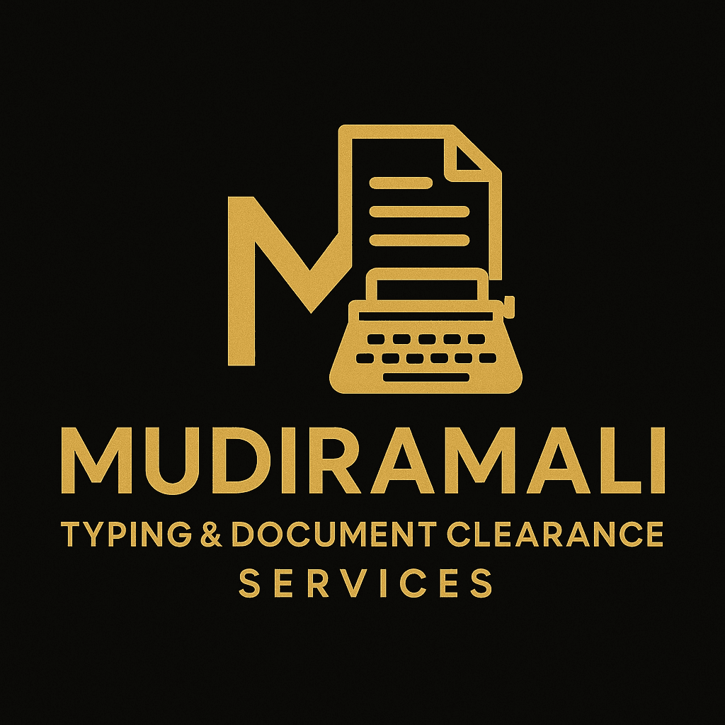 Typing & Clearance Services